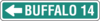 Freeway Buffalo Direction Sign Clip Art